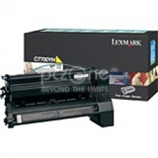 Toner Lexmark C770/C772 10K Yellow High Yield Return Program Print Cartridge - UAR - C7700YH